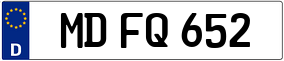 Trailer License Plate
